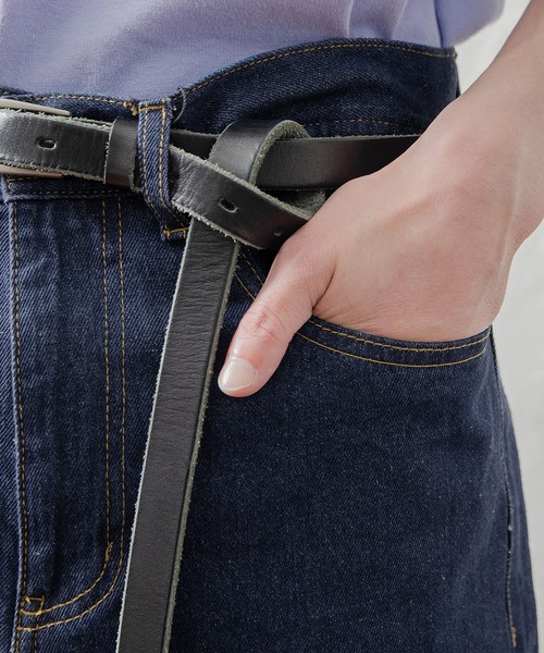 MinoriTY（マイノリティ）の「メンズハイウエストワイドシルエットデニム（デニムパンツ・メンズ・ブラック/インディゴブルー/ブルー・M/L）」の14枚目の写真