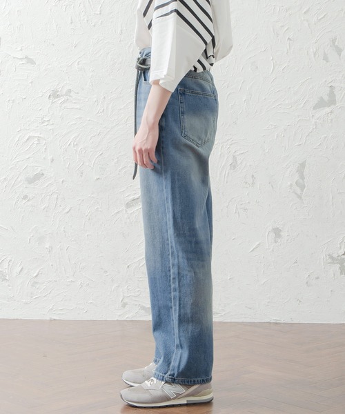 MinoriTY（マイノリティ）の「メンズハイウエストワイドシルエットデニム（デニムパンツ・メンズ・ブラック/インディゴブルー/ブルー・M/L）」の15枚目の写真