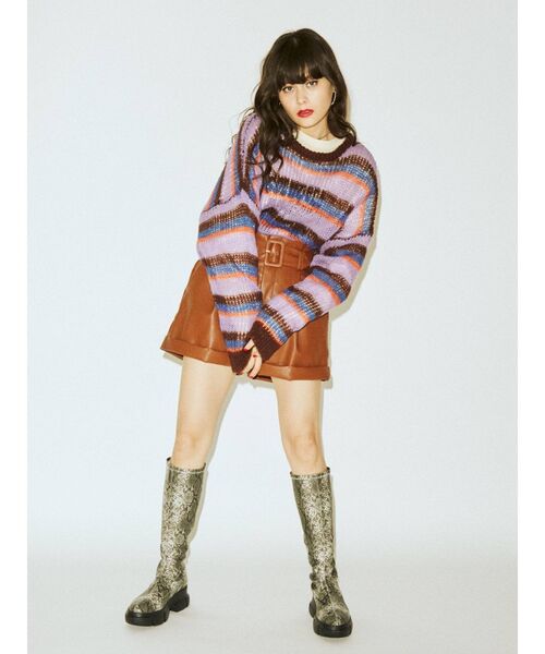 jouetie（ジュエティ）の「ハイウエストキュロット（その他パンツ・レディース・ブラック/パープル/ブラウン/その他1/アイボリー/ブルー・MEDIUM）」の17枚目の写真