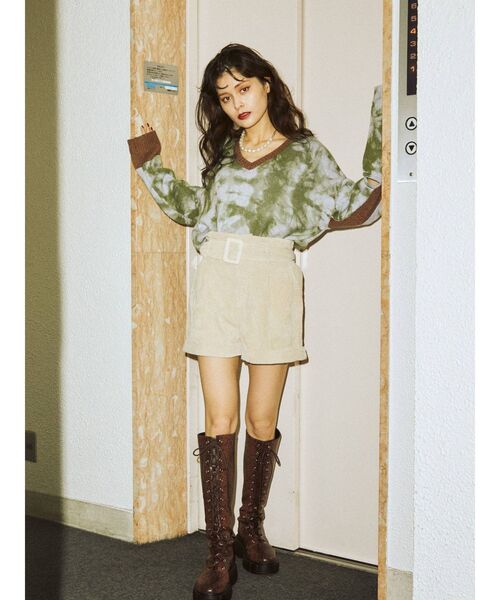 jouetie（ジュエティ）の「ハイウエストキュロット（その他パンツ・レディース・ブラック/パープル/ブラウン/その他1/アイボリー/ブルー・MEDIUM）」の11枚目の写真