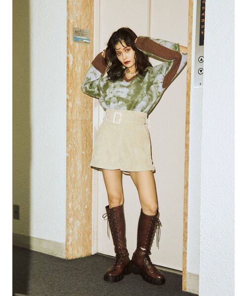 jouetie（ジュエティ）の「ハイウエストキュロット（その他パンツ・レディース・ブラック/パープル/ブラウン/その他1/アイボリー/ブルー・MEDIUM）」の14枚目の写真