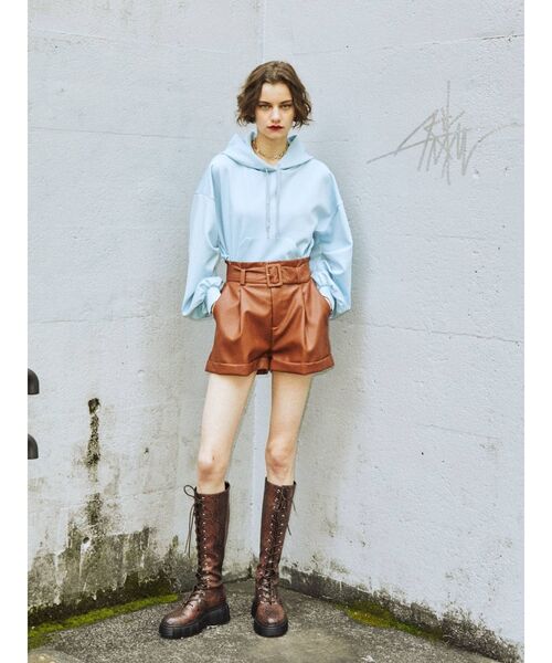 jouetie（ジュエティ）の「ハイウエストキュロット（その他パンツ・レディース・ブラック/パープル/ブラウン/その他1/アイボリー/ブルー・MEDIUM）」の12枚目の写真