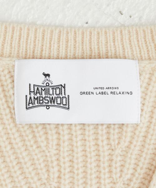 green label relaxing（グリーンレーベルリラクシング）の「[ ハミルトン ] HAMILTON SC カタアゼ ボトルネック プルオーバー ニット（ニット/セーター・レディース・ブラック/ナチュラル/ブラウン/ピンク/オリーブ・FREE）」の12枚目の写真