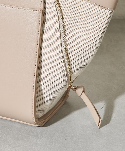 loti（ロティ）の「WEB限定　loti 　スクエアジップWAYミニバッグ（ショルダーバッグ・レディース・ベージュ/ブラウン/ブラック・FREE）」の8枚目の写真