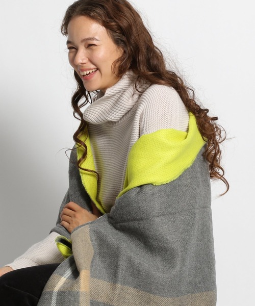 niko and...（ニコアンド）の「オリジナル2WAY無地ストール（ストール/ショール・レディース・ライトブルー/グレー・0）」の2枚目の写真