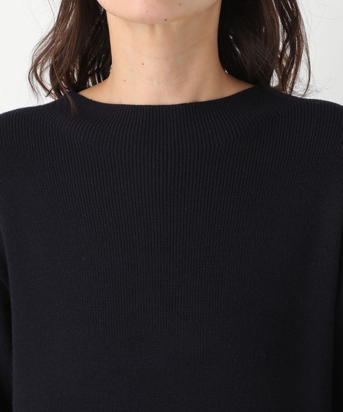 LEPSIM（レプシィム）の「12Gアゼボトルネックワンピース　895188（ワンピース・レディース・ネイビー/グレイッシュベージュ・MEDIUM/LARGE）」の12枚目の写真