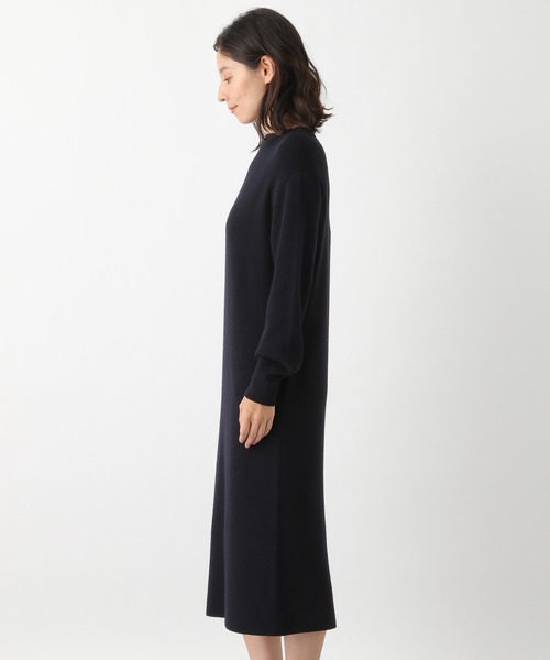 LEPSIM（レプシィム）の「12Gアゼボトルネックワンピース　895188（ワンピース・レディース・ネイビー/グレイッシュベージュ・MEDIUM/LARGE）」の16枚目の写真