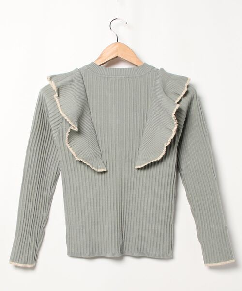 one way（ワンウェイ）の「配色フリルニット（ニット/セーター）」 - WEAR