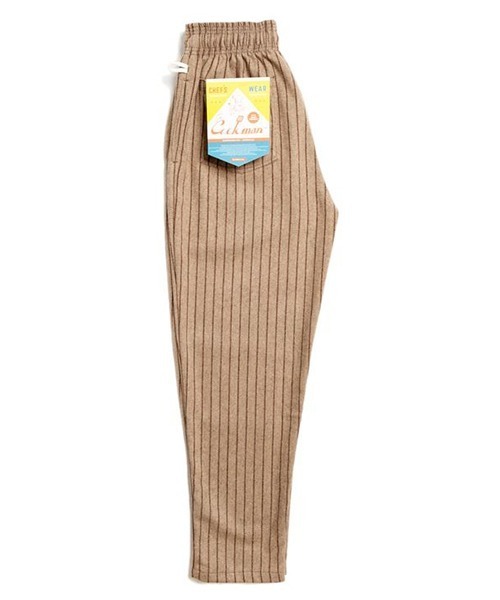 COOKMAN（クックマン）の「Cookman クックマン シェフパンツ イージーパンツ ウールミックス ストライプベージュ（その他パンツ・メンズ・ベージュ・SMALL/MEDIUM/LARGE）」の4枚目の写真