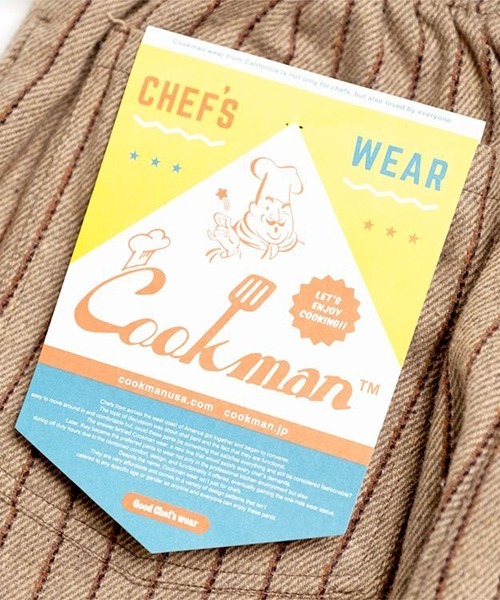 COOKMAN（クックマン）の「Cookman クックマン シェフパンツ イージーパンツ ウールミックス ストライプベージュ（その他パンツ・メンズ・ベージュ・SMALL/MEDIUM/LARGE）」の5枚目の写真