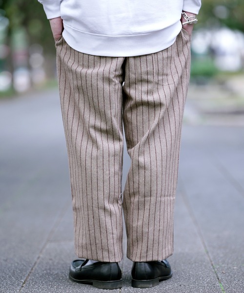 COOKMAN（クックマン）の「Cookman クックマン シェフパンツ イージーパンツ ウールミックス ストライプベージュ（その他パンツ・メンズ・ベージュ・SMALL/MEDIUM/LARGE）」の16枚目の写真