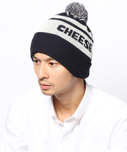 BEAMS T（ビームスティー）の「SON OF THE CHEESE / BONBONBON ニットキャップ（ニットキャップ/ビーニー・メンズ・レッド系その他/ネイビー・ONE SIZE）」の3枚目の写真