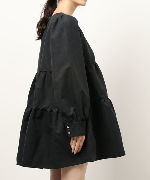 apres jour（アプレジュール）の「ピーチクロスティアードワンピース【ZOZOTOWN限定アイテム】（ワンピース・レディース・ブラック/ブラウン系その他/ライトベージュ・X-LARGE/フリー）」の11枚目の写真