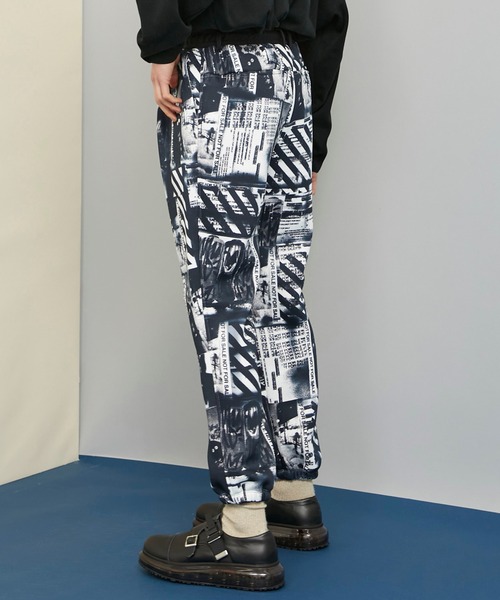 UNITED TOKYO（ユナイテッドトウキョウ）の「Ryuji Kamiyama グラフィックパンツ（スウェットパンツ・メンズ・ホワイト/ブルー・1/2/3）」の3枚目の写真