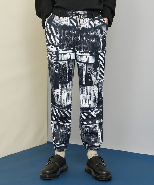 UNITED TOKYO（ユナイテッドトウキョウ）の「Ryuji Kamiyama グラフィックパンツ（スウェットパンツ・メンズ・ホワイト/ブルー・1/2/3）」の22枚目の写真