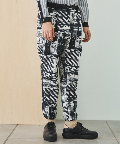 UNITED TOKYO（ユナイテッドトウキョウ）の「Ryuji Kamiyama グラフィックパンツ（スウェットパンツ・メンズ・ホワイト/ブルー・1/2/3）」の21枚目の写真