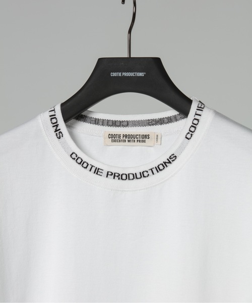 cootie productions クーティー ジャガードネックTシャツ COOTIE PRODUCTIONS/Jacquard Neck S/S Tee（Black