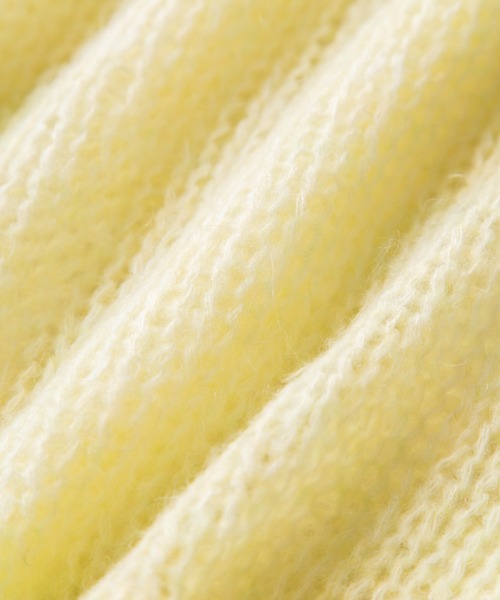 Mysa&Liina（ミーサリーナ）の「モヘアタッチ透かしニット×長袖TシャツSET（ニット/セーター・レディース・ブルー/ブラック/イエロー/ベージュ・M）」の5枚目の写真