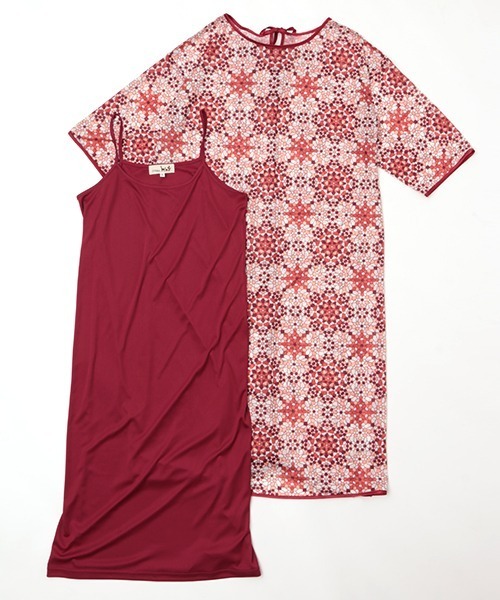 チチカカ（チチカカ）の「バティックタイルワンピース（ワンピース・レディース・レッド/イエロー/ブルー・FREE）」の19枚目の写真