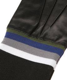 RAF SIMONS（ラフシモンズ）の「Narrow leather gloves stripe elastic