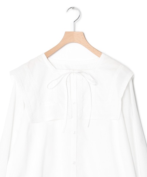 Alley by w closet(アリーバイダブルクローゼット)の「【Alley】レース使いブラウス(シャツ/ブラウス・レディース・オフホワイト・FREE)」の3枚目の写真