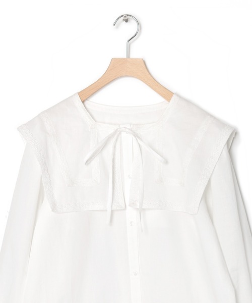 Alley by w closet(アリーバイダブルクローゼット)の「【Alley】レース使いブラウス(シャツ/ブラウス・レディース・オフホワイト・FREE)」の7枚目の写真