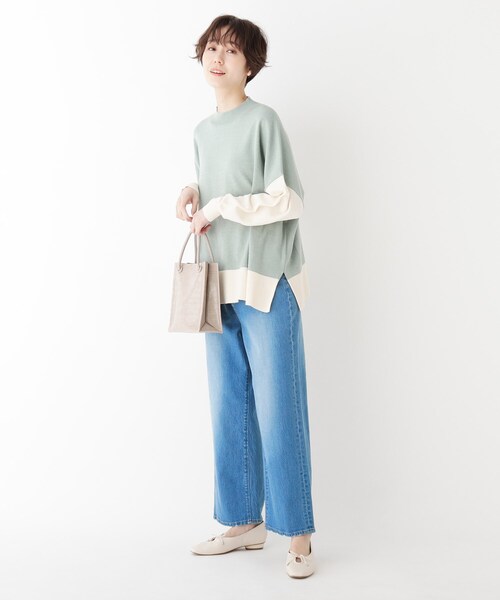 AG by aquagirl（エージーバイアクアガール）の「◆スクエアギャザーリボンフラットシューズ（その他シューズ・レディース・ブラック/ベージュ/オフホワイト・02/03）」の6枚目の写真