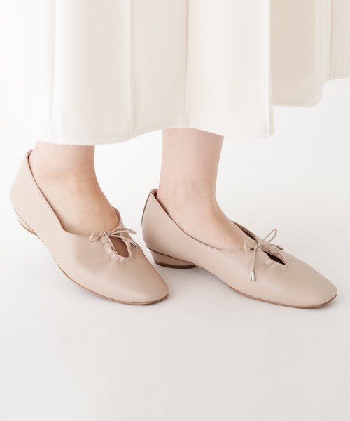 AG by aquagirl（エージーバイアクアガール）の「◆スクエアギャザーリボンフラットシューズ（その他シューズ・レディース・ブラック/ベージュ/オフホワイト・02/03）」の16枚目の写真