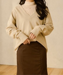Ambre Neige | Vネックボックススウェット／【WEB/EC限定商品】(スウェット)