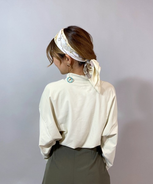 Ocean Pacific（オーシャンパシフィック）の「OP/オーピー 水陸両用無地 ラッシュロンT 521452（ラッシュガード・レディース・ホワイト/ブラック/ベージュ/グリーン・M/L）」の8枚目の写真