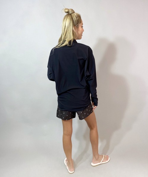 Ocean Pacific（オーシャンパシフィック）の「OP/オーピー 水陸両用無地 ラッシュロンT 521452（ラッシュガード・レディース・ホワイト/ブラック/ベージュ/グリーン・M/L）」の17枚目の写真