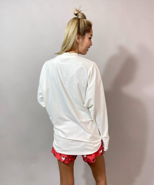 Ocean Pacific（オーシャンパシフィック）の「OP/オーピー 水陸両用無地 ラッシュロンT 521452（ラッシュガード・レディース・ホワイト/ブラック/ベージュ/グリーン・M/L）」の20枚目の写真