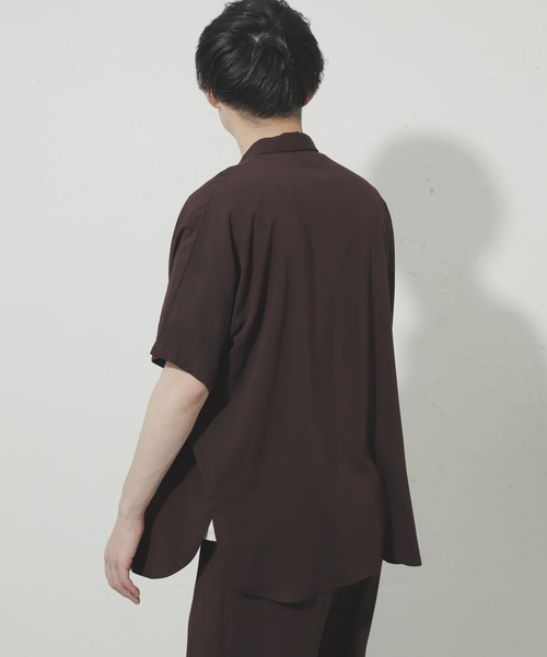 SENSE OF PLACE by URBAN RESEARCH（センスオブプレイスバイアーバンリサーチ）の「ドルマンスリーブシャツ(5分袖)（シャツ/ブラウス・メンズ・グリーン/ベージュ/モカ/ライトベージュ/ブラウン系その他/ライトブルー/ブラウン・MEDIUM/LARGE）」の10枚目の写真