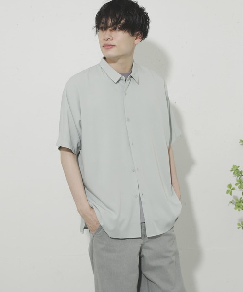 SENSE OF PLACE by URBAN RESEARCH（センスオブプレイスバイアーバンリサーチ）の「ドルマンスリーブシャツ(5分袖)（シャツ/ブラウス・メンズ・グリーン/ベージュ/モカ/ライトベージュ/ブラウン系その他/ライトブルー/ブラウン・MEDIUM/LARGE）」の13枚目の写真