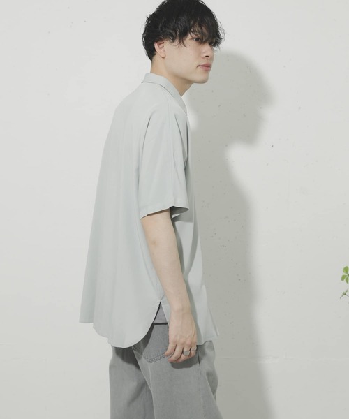 SENSE OF PLACE by URBAN RESEARCH（センスオブプレイスバイアーバンリサーチ）の「ドルマンスリーブシャツ(5分袖)（シャツ/ブラウス・メンズ・グリーン/ベージュ/モカ/ライトベージュ/ブラウン系その他/ライトブルー/ブラウン・MEDIUM/LARGE）」の14枚目の写真