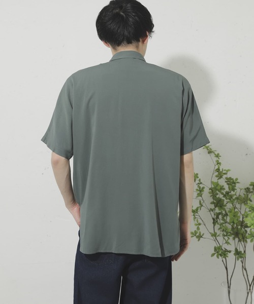 SENSE OF PLACE by URBAN RESEARCH（センスオブプレイスバイアーバンリサーチ）の「ドルマンスリーブシャツ(5分袖)（シャツ/ブラウス・メンズ・グリーン/ベージュ/モカ/ライトベージュ/ブラウン系その他/ライトブルー/ブラウン・MEDIUM/LARGE）」の19枚目の写真