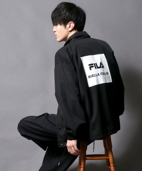 FILA（フィラ）の「【FILA】Arm print＆Back print Coach jacket