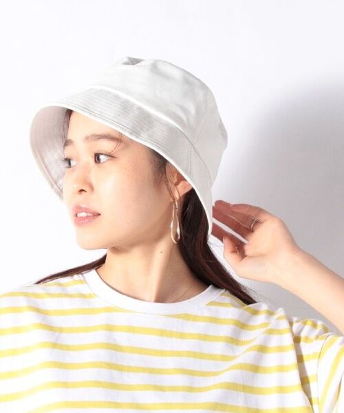 fredy repit(フレディレピ)の「コットンダウン バケットハット(ハット・レディース・ブラック/ベージュ/オフホワイト・FREE)」の2枚目の写真