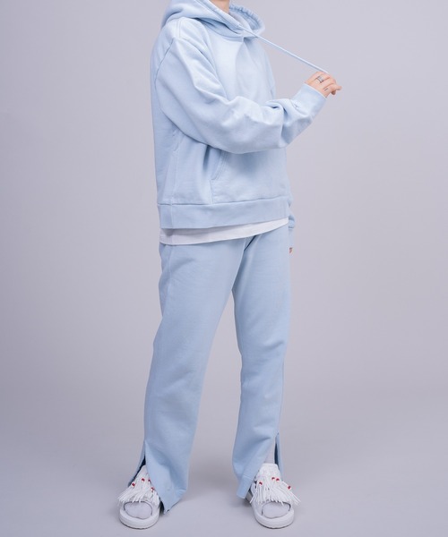 forget-me-nots（フォーゲットミーノッツ）の「ESSENTIAL スリット スウェットパンツ FMN210011（スウェットパンツ・レディース・ライトブルー/ベージュ/ブラック・MEDIUM/SMALL）」の20枚目の写真