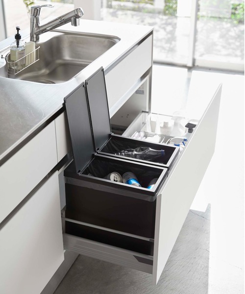 tower（タワー) シンク下蓋付きゴミ箱 2個組（ダストボックス）｜tower（タワー）