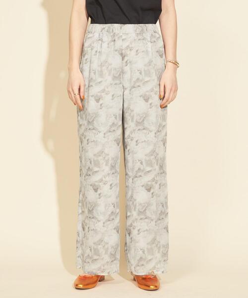 BEAUTY&YOUTH UNITED ARROWS(ビューティーアンドユースユナイテッドアローズ)の「BY∴ シアーマーブルプリントイージーパンツ -ウォッシャブル-(その他パンツ・レディース・ライトグレー/ターコイズブルー・S/M)」の13枚目の写真