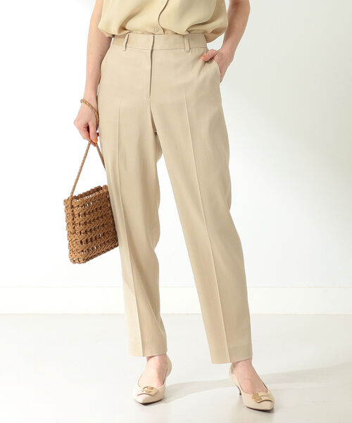 Beams デミルクス パンツ Demi Luxe スラックス ビームス のファッション スラブオックス クロップドパンツ スラックス Demi Luxe スラブオックス Beams