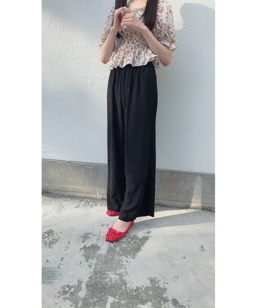 Clice de Paris（クリシェドゥパリス）の「K/シャイニーパンツ（その他パンツ・レディース・ブラック/オフホワイト/ミント・ONESIZE）」の2枚目の写真