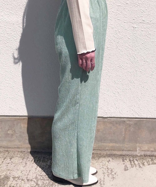 Clice de Paris（クリシェドゥパリス）の「K/シャイニーパンツ（その他パンツ・レディース・ブラック/オフホワイト/ミント・ONESIZE）」の18枚目の写真