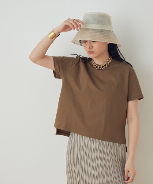 ADAM ET ROPE'(アダムエロペ)の「【UVケア】ファンデーションコンパクトTシャツ(Tシャツ/カットソー・レディース・ホワイト/ダークブラウン/ベージュ・FREE)」の3枚目の写真