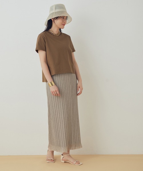 ADAM ET ROPE'(アダムエロペ)の「【UVケア】ファンデーションコンパクトTシャツ(Tシャツ/カットソー・レディース・ホワイト/ダークブラウン/ベージュ・FREE)」の6枚目の写真