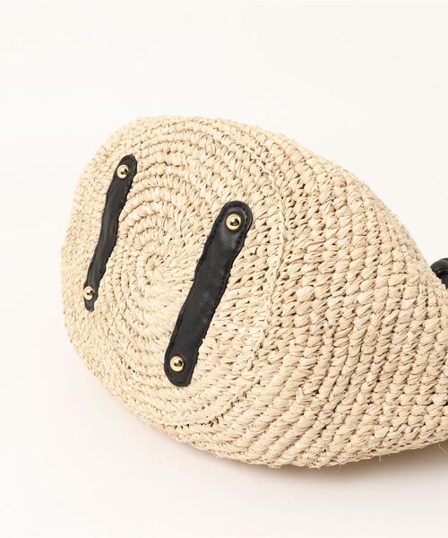 VIOLAd'ORO（ヴィオラドーロ）の「【VIOLAd'ORO】ラフィアトートバッグ（トートバッグ・レディース・ベージュ・FREE）」の3枚目の写真