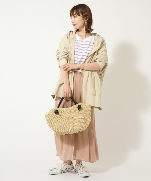 VIOLAd'ORO（ヴィオラドーロ）の「【VIOLAd'ORO】ラフィアトートバッグ（トートバッグ・レディース・ベージュ・FREE）」の9枚目の写真