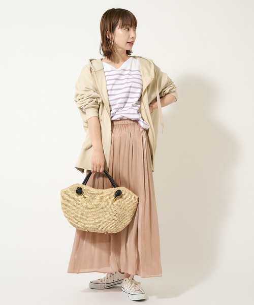 VIOLAd'ORO（ヴィオラドーロ）の「【VIOLAd'ORO】ラフィアトートバッグ（トートバッグ・レディース・ベージュ・FREE）」の10枚目の写真