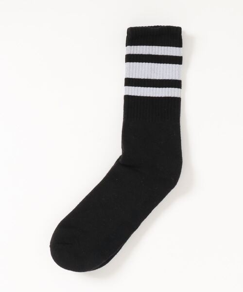SOCCO（ソッコ）の「/SOCCO/STRIPED CREW SOCKS（ソックス/靴下・メンズ・その他1/その他2/その他3/その他4/その他5/その他6/その他7/その他8/その他10/その他9・S/M/L/XL）」の2枚目の写真